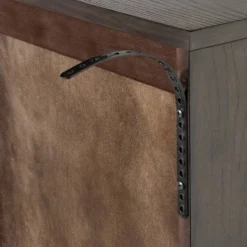 Palma Arched Fluted Cabinet Dark Brown - Threshold™ Designed With Studio McGee: Hardwood Frame, 2 Shelves, MDF Surface -Threshold Designed W/Studio Mcgee GUEST 01ffa00e 7f03 4a16 aa29 d63e42164978