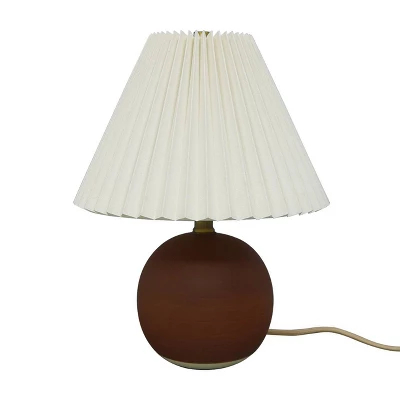 Oval Table Lamp With Pleated Shade (Includes LED Light Bulb) Red - Threshold™ Designed With Studio McGee 12 Oval Table Lamp With Pleated Shade (Includes LED Light Bulb) Red - Threshold™ Designed With Studio McGee - Image 10