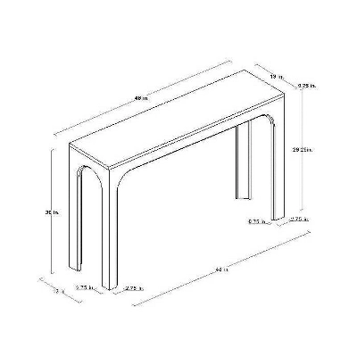 Thetford Console Table Gray - Threshold™ Designed With Studio McGee 8 Thetford Console Table Gray - Threshold™ Designed With Studio McGee - Image 6