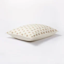 Lofty Cotton Slub Woodblock Print Floral Quilt Sham White/Mauve – Threshold™ Designed With Studio McGee -Threshold Designed W/Studio Mcgee GUEST 0a14a06a 853a 431d a412 bda15888b798