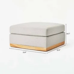 Woodland Hills Modular Sectional Ottoman Light Gray - Threshold™ Designed With Studio McGee -Threshold Designed W/Studio Mcgee GUEST 0ed068aa 7686 4196 a244 18c08b84b454