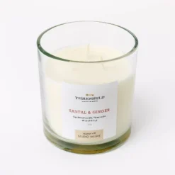 Clear Glass Santal & Ginger Candle White - Threshold™ Designed With Studio McGee -Threshold Designed W/Studio Mcgee GUEST 133d9fdf 67f9 454f bb07 36d647d7b08b