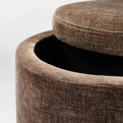 Swivel Storage Ottoman Brown - Threshold™ Designed With Studio McGee -Threshold Designed W/Studio Mcgee GUEST 151b5455 f8c5 46f8 b88f dcb4af641bfc