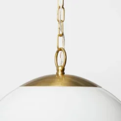 Milk Glass Ceiling Pendant Brass - Threshold™ Designed With Studio McGee -Threshold Designed W/Studio Mcgee GUEST 183bf4cf 1e46 4f50 816a 5abef6058a88