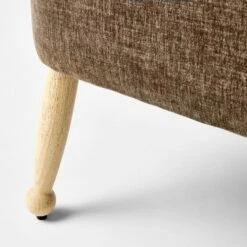Corallina Upholstered Wooden Ottoman Natural Wood/Dark Brown - Threshold™ Designed With Studio McGee -Threshold Designed W/Studio Mcgee GUEST 1b933e0b 47d6 433d a638 9595c2c9de6b