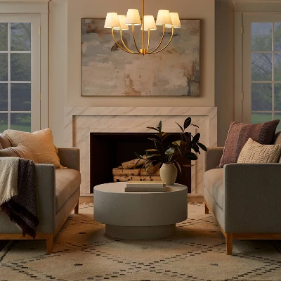 6-Light Ceiling Chandelier Brass - Threshold™ Designed With Studio McGee 4 6-Light Ceiling Chandelier Brass - Threshold™ Designed With Studio McGee - Image 2