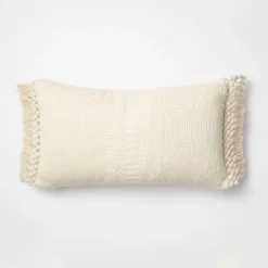 Textural Woven Throw Pillow With Trims Cream - Threshold™ Designed With Studio McGee 12 Textural Woven Throw Pillow With Trims Cream - Threshold™ Designed With Studio McGee -Threshold Designed W/Studio Mcgee GUEST 2494d37c 17c0 4147 b164 0e46d2ff98c0