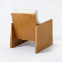 Duchesne Wood Accent Chair With Upholstered Seat And Back Cream - Threshold™ Designed With Studio McGee -Threshold Designed W/Studio Mcgee GUEST 24953014 21ba 4b79 86f6 10fc824431e8