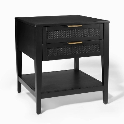 East Bluff 2 Drawers Woven Accent Table Black - Threshold™ Designed With Studio McGee 10 East Bluff 2 Drawers Woven Accent Table Black - Threshold™ Designed With Studio McGee - Image 8