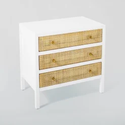 Springville 3 Drawer Nightstand White - Threshold™ Designed With Studio McGee -Threshold Designed W/Studio Mcgee GUEST 2aec47cc d72c 4c7b bf64 e9ab76b448eb