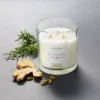 Clear Glass Santal & Ginger Candle White - Threshold™ Designed With Studio McGee -Threshold Designed W/Studio Mcgee GUEST 317bcb5d 3528 47d5 a99a 5c2e256c5707