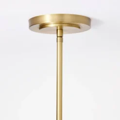 Wicker Dome Pendant With Opal Glass Ball Ceiling Light Brown - Threshold™ Designed With Studio McGee: Rattan Chandelier, ETL Listed -Threshold Designed W/Studio Mcgee GUEST 375f791e 8ee1 4a31 978e 5a0fd121459d