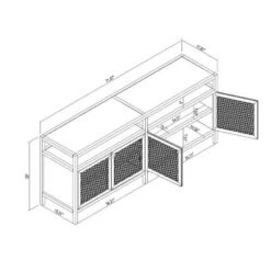 Springville Caned Door TV Stand - Threshold™ Designed With Studio McGee -Threshold Designed W/Studio Mcgee GUEST 4767db1b 9dbf 4d97 9af5 725f225f4811