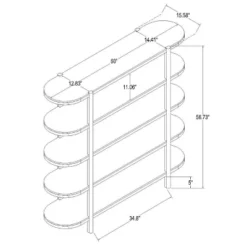 57" Portola Hills 5 Shelf Horizontal Bookcase - Threshold™ Designed With Studio McGee 18 57" Portola Hills 5 Shelf Horizontal Bookcase - Threshold™ Designed With Studio McGee -Threshold Designed W/Studio Mcgee GUEST 4a1c7b50 180c 4afa a05b f287b4db2a71