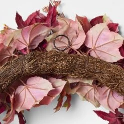 30" XL Mixed Leaf Artificial Wreath Red - Threshold™ Designed With Studio McGee -Threshold Designed W/Studio Mcgee GUEST 4c541b04 5533 4f0c 8800 62390d33edfe