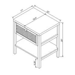 Palmdale Nightstand Woven 1 Drawer Natural - Threshold™ Designed With Studio McGee 13 Palmdale Nightstand Woven 1 Drawer Natural - Threshold™ Designed With Studio McGee -Threshold Designed W/Studio Mcgee GUEST 550d6465 ce76 4b84 aecc 7d7a65f14b62