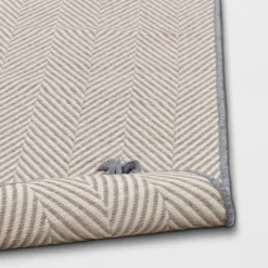5' X 7' Herringbone Outdoor Rug Ivory/Cashmere Gray - Threshold™ Designed With Studio McGee -Threshold Designed W/Studio Mcgee GUEST 557b60d7 6a54 41fa a341 881c14c0a970