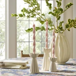 4pk Taper Set Light Pink Twist - Threshold™ Designed With Studio McGee