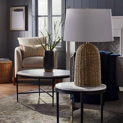 Large Seagrass Table Lamp (Includes LED Light Bulb) Natural - Threshold™ Designed With Studio McGee 3 Large Seagrass Table Lamp (Includes LED Light Bulb) Natural - Threshold™ Designed With Studio McGee