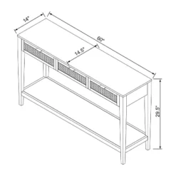 East Bluff Woven Drawer Console Table - Threshold™ Designed With Studio McGee -Threshold Designed W/Studio Mcgee GUEST 5fadeab1 5821 409f b35b 9dc3416e6dfc