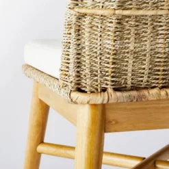 Juniper Woven Dining Chair With Cushion Natural - Threshold™ Designed With Studio McGee -Threshold Designed W/Studio Mcgee GUEST 61576adc 2b4b 4203 a94f 5e0e5d4bcc2f