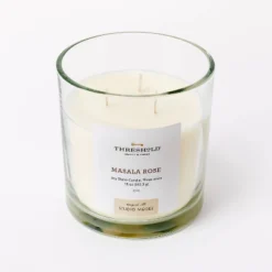 Clear Glass Masala Rose Candle White - Threshold™ Designed With Studio McGee -Threshold Designed W/Studio Mcgee GUEST 6158848c d4f8 4efe 93c4 8a58a533ee09