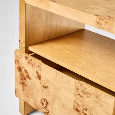 Ogden Nightstand Brown - Threshold™ Designed With Studio McGee: Woodgrain, Open Shelf, Veneer Surface 5 Ogden Nightstand Brown - Threshold™ Designed With Studio McGee: Woodgrain, Open Shelf, Veneer Surface - Image 3