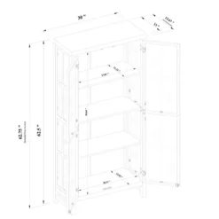 Bountiful Wood And Glass Tall Cabinet - Threshold™ Designed With Studio McGee -Threshold Designed W/Studio Mcgee GUEST 6ee1338d 097f 4cfb b2df da976038b2e6