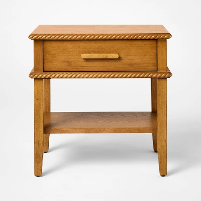 Azorella Nightstand Oak Brown - Threshold™ Designed With Studio McGee 4 Azorella Nightstand Oak Brown - Threshold™ Designed With Studio McGee - Image 2