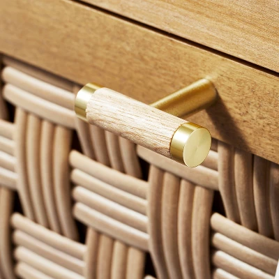 Palmdale Nightstand Woven 1 Drawer Natural - Threshold™ Designed With Studio McGee 6 Palmdale Nightstand Woven 1 Drawer Natural - Threshold™ Designed With Studio McGee - Image 4