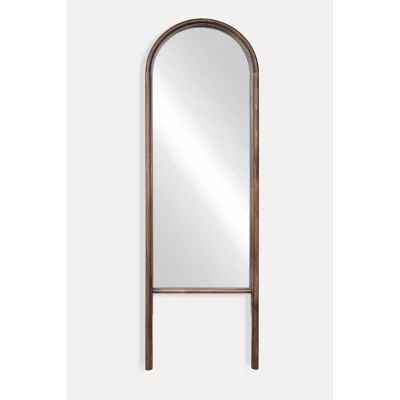 20" X 65" Wood Arched Floor Mirror Walnut - Threshold™ Designed With Studio McGee 5 20" X 65" Wood Arched Floor Mirror Walnut - Threshold™ Designed With Studio McGee - Image 3