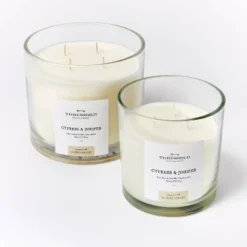 Clear Glass Cypress & Juniper Candle White - Threshold™ Designed With Studio McGee -Threshold Designed W/Studio Mcgee GUEST 7d898c39 8a13 4ddb bd04 1def94ae2a46