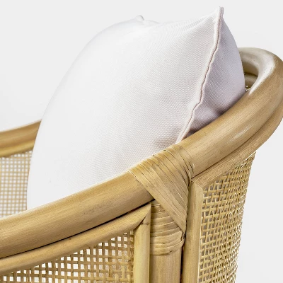 Rialto Woven Barrel Back Chair With Cushion - Threshold™ Designed With Studio McGee 5 Rialto Woven Barrel Back Chair With Cushion - Threshold™ Designed With Studio McGee - Image 3