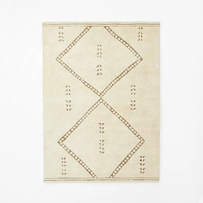 Cedar Hills Plush Geo Print Rug Cream - Threshold™ Designed With Studio McGee 6 Cedar Hills Plush Geo Print Rug Cream - Threshold™ Designed With Studio McGee - Image 4