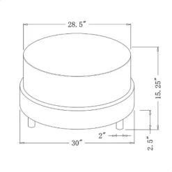 Wilmington Upholstered Round Ottoman - Threshold™ Designed With Studio McGee -Threshold Designed W/Studio Mcgee GUEST 834de9b5 6ce7 482e 82eb f74173a78d4c