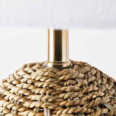 Large Seagrass Table Lamp (Includes LED Light Bulb) Natural - Threshold™ Designed With Studio McGee 6 Large Seagrass Table Lamp (Includes LED Light Bulb) Natural - Threshold™ Designed With Studio McGee - Image 4