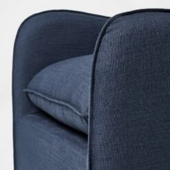 Slipcover Style Upholstered Swivel Accent Chair Blue - Threshold™ Designed With Studio McGee -Threshold Designed W/Studio Mcgee GUEST 89fc2cdb 68df 40b1 b1d0 d52c26606667