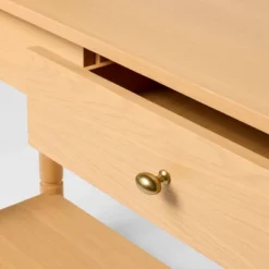 48" Modern Wooden Console Table With Drawer Brown - Threshold™ Designed With Studio McGee -Threshold Designed W/Studio Mcgee GUEST 90ede8a6 be76 4490 99dc ae4666a108e4