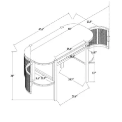 Portola Hills Caned Desk - Threshold™ Designed With Studio McGee -Threshold Designed W/Studio Mcgee GUEST 98280517 31f6 46d2 851d ecf017e234ef