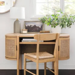 Logan Wood Dining Chair With Woven Seat - Threshold™ Designed With Studio McGee -Threshold Designed W/Studio Mcgee GUEST 9976a675 ca2f 41a0 a6ef 4a5d3b594485