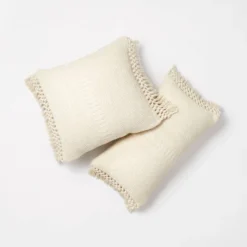 Textural Woven Throw Pillow With Trims Cream - Threshold™ Designed With Studio McGee 11 Textural Woven Throw Pillow With Trims Cream - Threshold™ Designed With Studio McGee -Threshold Designed W/Studio Mcgee GUEST 9db776be 140d 4fc5 a209 3e00430801c7