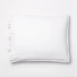 Standard Decorative Border Cotton Slub Quilt Sham Neutral Floral - Threshold™ Designed With Studio McGee: OEKO-TEX Certified, Tie Closure -Threshold Designed W/Studio Mcgee GUEST 9e945609 48a2 465a ab81 242a947e1569