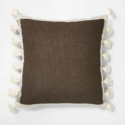 Woven Frame Square Throw Pillow With Side Tassels - Threshold™ Designed With Studio McGee -Threshold Designed W/Studio Mcgee GUEST a8365913 19e8 419f a2c5 db9cc4be5f56