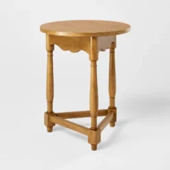 Scalloped Accent Table Light Oak - Threshold™ Designed With Studio McGee -Threshold Designed W/Studio Mcgee GUEST ab0a21dd 471d 45e9 86bd 865a97242bae