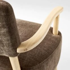 Corallina Upholstered Wooden Accent Chair Brown - Threshold™ Designed With Studio McGee -Threshold Designed W/Studio Mcgee GUEST ac425caa eb21 4d8c 8995 284526e2ed49