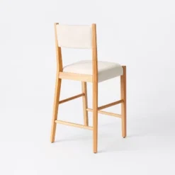 2pk Yalecrest Upholstered Seat And Back With Wood Frame Counter Height Barstools Cream/Natural - Threshold™ Designed With Studio McGee 10 2pk Yalecrest Upholstered Seat And Back With Wood Frame Counter Height Barstools Cream/Natural - Threshold™ Designed With Studio McGee -Threshold Designed W/Studio Mcgee GUEST b0d26e7a 0445 46ba 94e6 8e3a6b4d65da