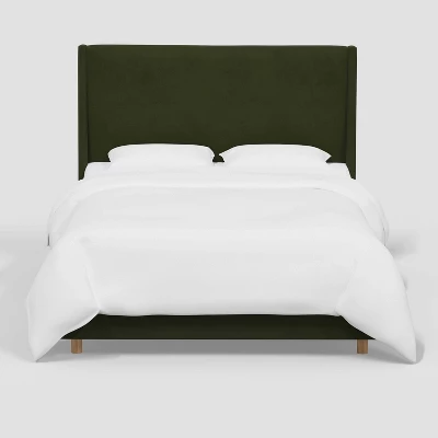 Encino Wingback Bed In Dry Velvet - Threshold™ Designed With Studio McGee 3 Encino Wingback Bed In Dry Velvet - Threshold™ Designed With Studio McGee