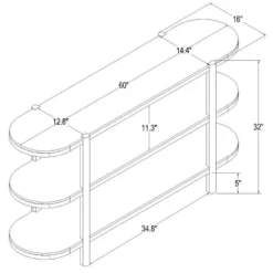 32" Portola Hills 3 Shelf Horizontal Bookcase - Threshold™ Designed With Studio McGee 18 32" Portola Hills 3 Shelf Horizontal Bookcase - Threshold™ Designed With Studio McGee -Threshold Designed W/Studio Mcgee GUEST b29322d3 efb6 44c0 a459 930a88eaa026