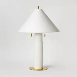 Ceramic Table Lamp With Tapered Shade White - Threshold™ Designed With Studio McGee -Threshold Designed W/Studio Mcgee GUEST bb7258ec 5cd1 4f4f 84fa 7992eea042f1