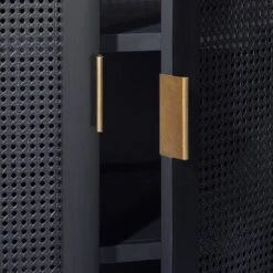 66" East Bluff Woven Cabinet Black - Threshold™ Designed With Studio McGee -Threshold Designed W/Studio Mcgee GUEST c257520a eec7 407a b715 3ee6acc782cd